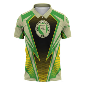 Railspirit Personalized Virginia & Truckee Railroad Polo Shirt Lightning Graphic Style Shirt Gift Idea For Train Lover