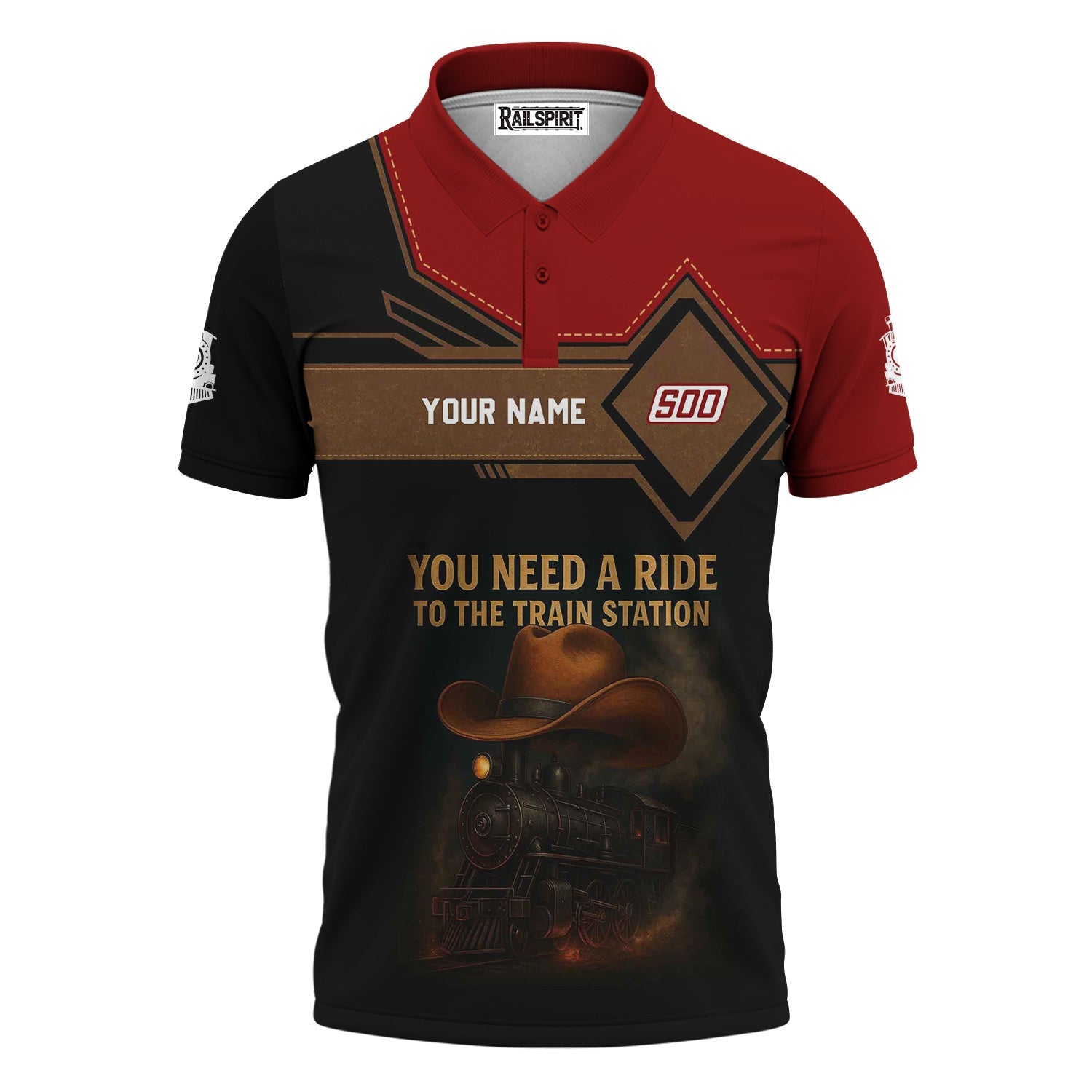 Railspirit Personalized Soo Line Railroad Polo Shirt You Need A Ride To The Train Station Shirt For Train Lovers