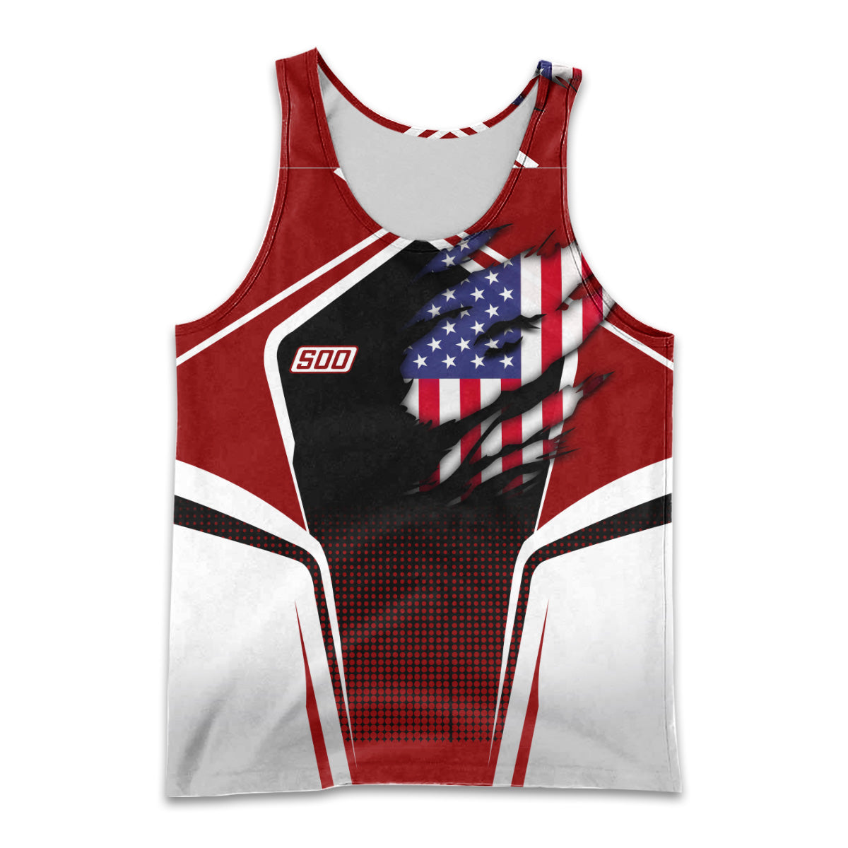 Railspirit Personalized Soo Line Railroad Men Tank Top American Eagle Vintage Train Shirt