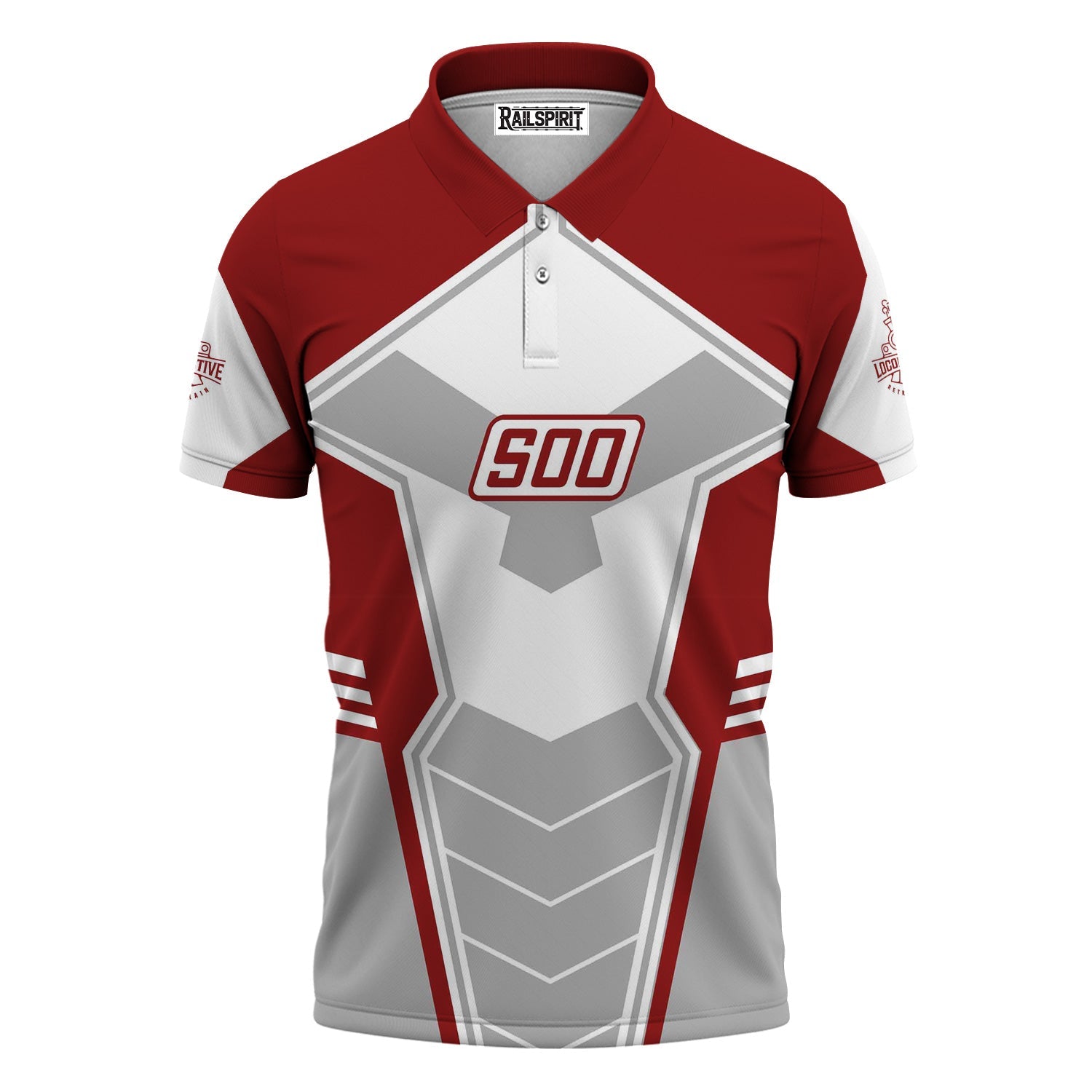 Railspirit Personalized Soo Line Railroad Polo Shirt Engine-Inspired Style Train Shirt for Railroad Fanatic