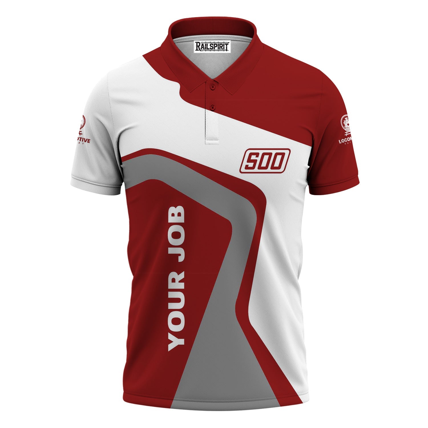 Railspirit Personalized Soo Line Railroad Polo Shirt Unique Design with Custom Job Position Train Shirt