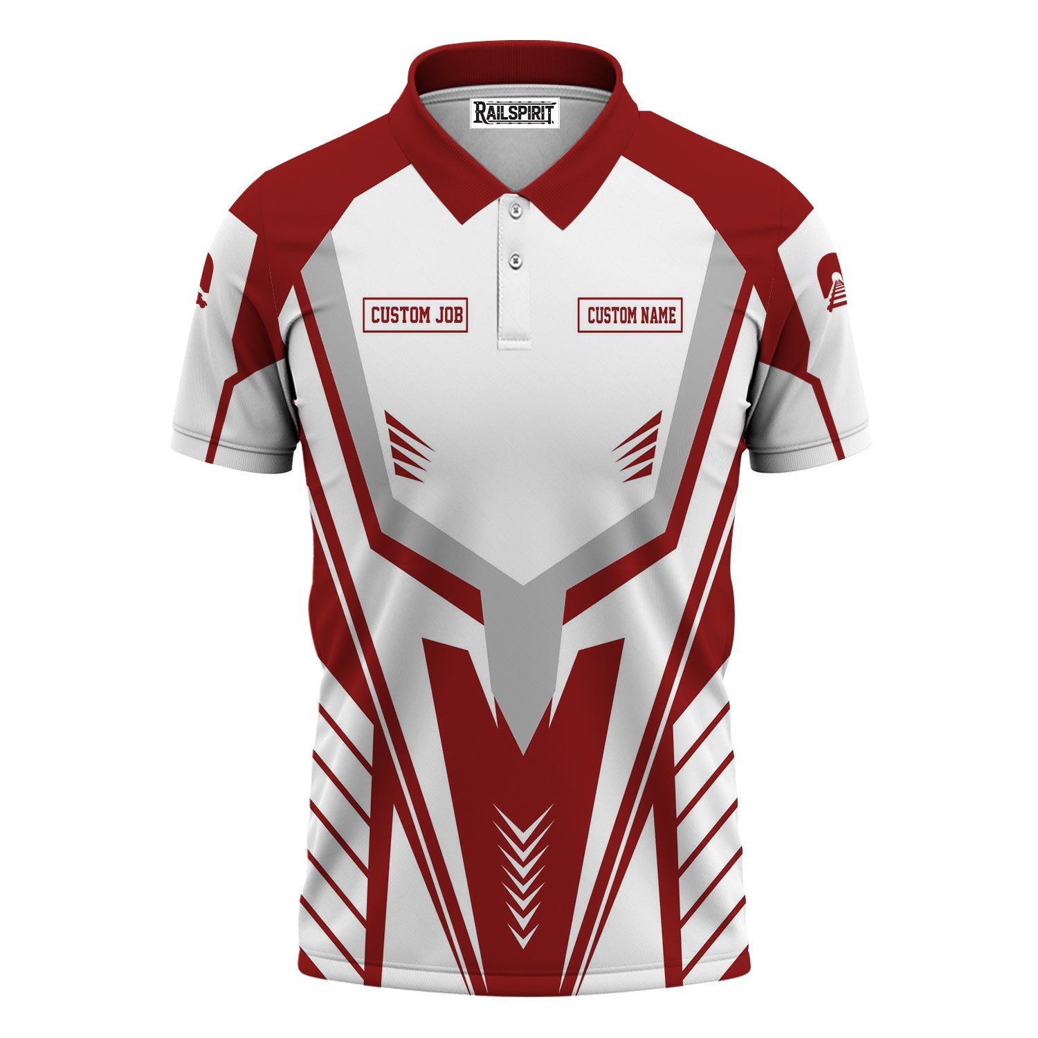 Railspirit Personalized Soo Line Railroad Polo Shirt Workwear-Inspired with Custom Position Train Shirt