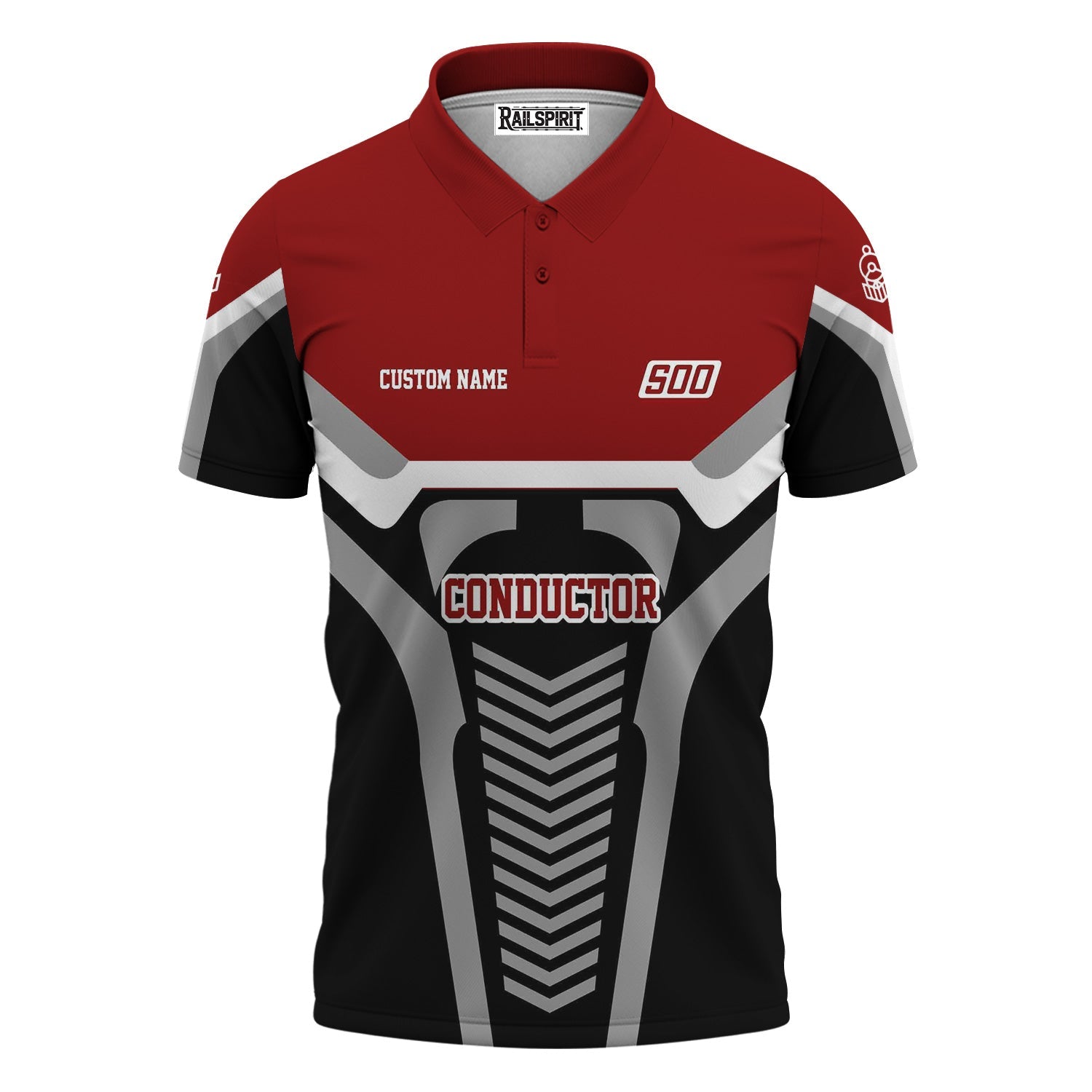 Railspirit Personalized Soo Line Railroad Polo Shirt Track-Inspired with Custom Job Position  Train Shirt