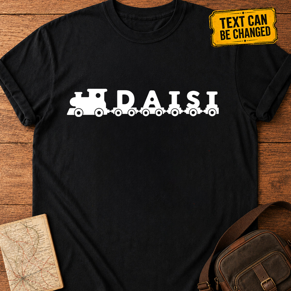Custom Name Train Silhouette T-Shirt