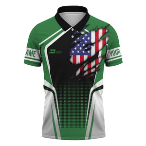 Railspirit Personalized Burlington Northern Railroad Polo Shirt American Eagle Vintage Train Shirt