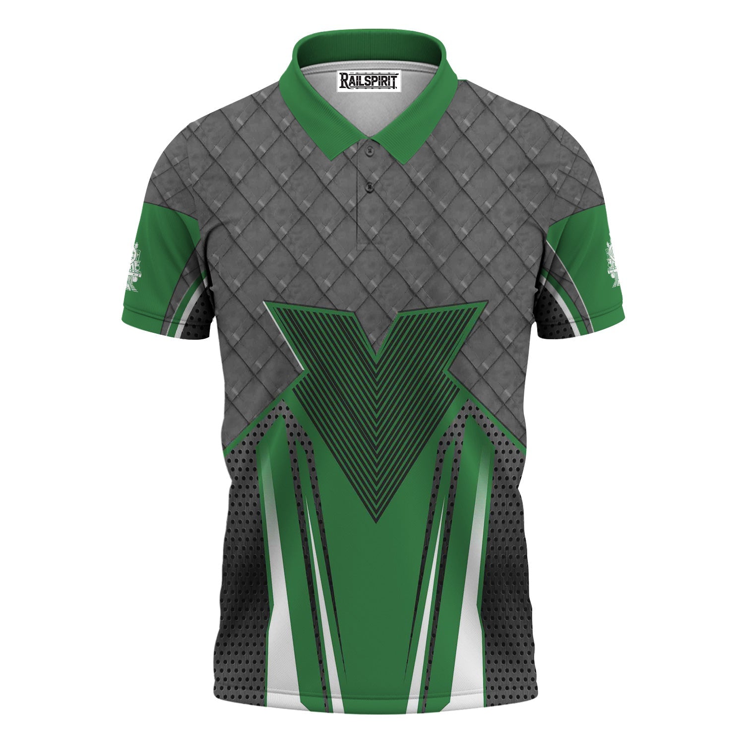 Railspirit Personalized Burlington Northern Railroad Polo Shirt Rugged Steel Vibes Train Shirt All Over Print