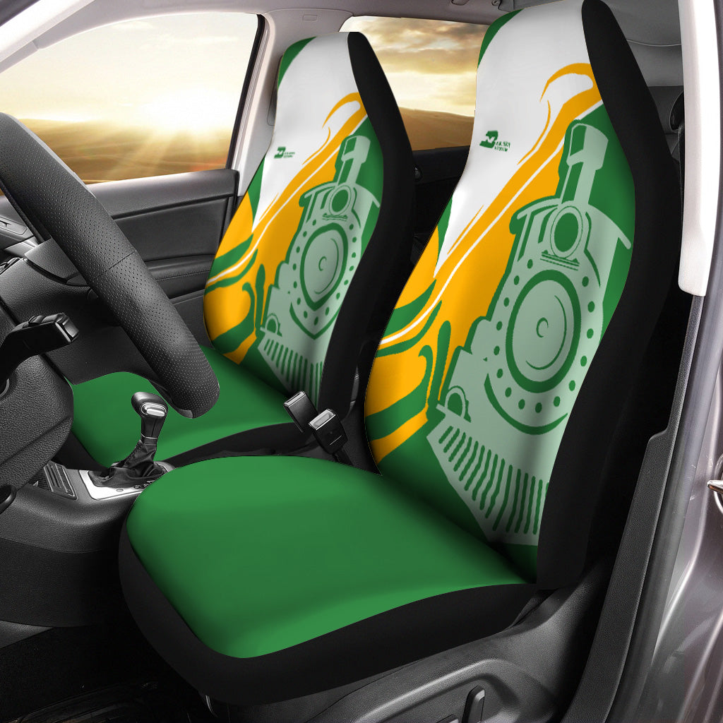 Railspirit Burlington Northern Railroad Car Seat Cover Flame-Inspired Style Seat Cover Gift Idea For Train Lovers