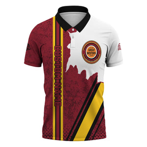 Railspirit Personalized Chicago Great Western Railroad Polo Shirt All Over Printed Unisex Shirt