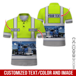 Custom Text Semi Truck Uniform Printed Clothes, Printed Pocket, Personalized Gear