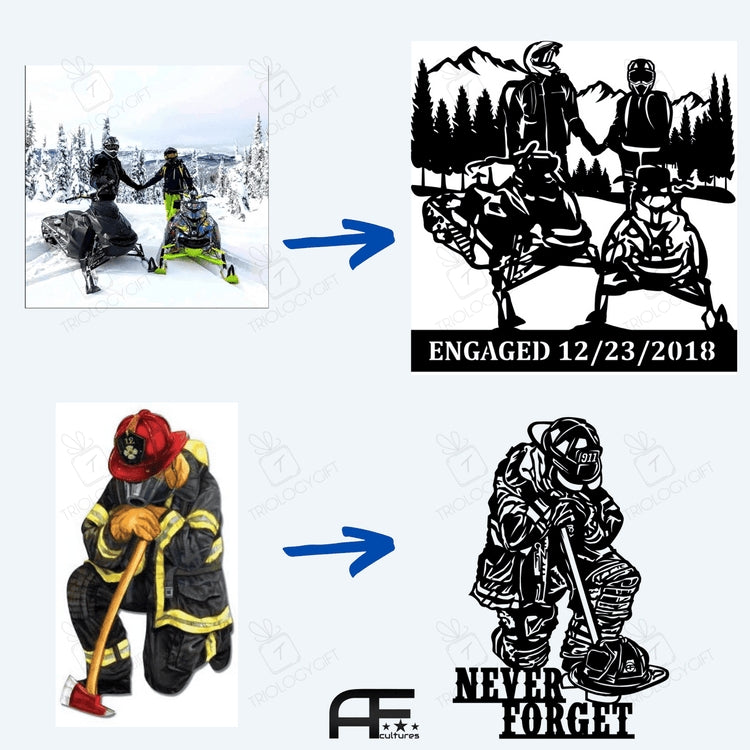 Custom Cut Metal Sign, Custom RGB Led Sign, Personalized Your Photo, Anniversary Gift, Mother's Day, Father's day Gift, wedding Gift