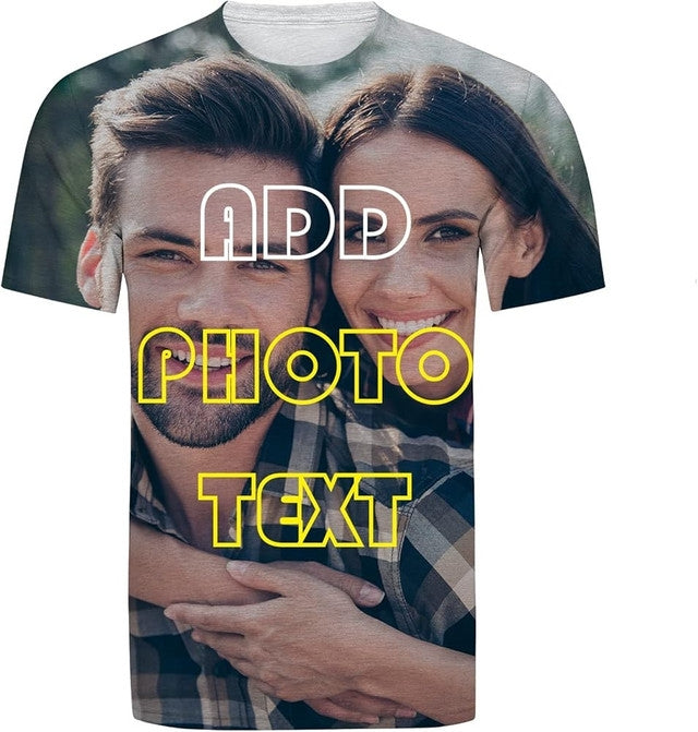 Railspirit Custom T-shirt Personalized 3D Printed T Shirt