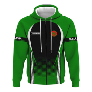 Railspirit Personalized Elgin Joliet And Eastern Railroad Hoodie Stress Is Caused By Not Having Enough Trains  Zip Up Hoodie