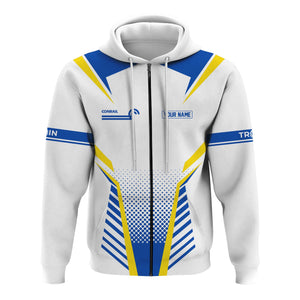 Railspirit Personalized Conrail Railroad Hoodie Unisex Train Zip Hoodie All Over Print