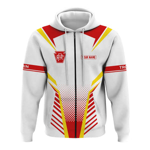 Railspirit Personalized Pennsylvania Railroad Hoodie Unisex Train Zip Hoodie All Over Print