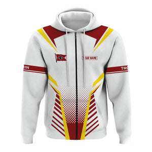 Railspirit Personalized Lehigh Valley Railroad Hoodie Unisex Train Zip Hoodie All Over Print