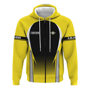 Railspirit Personalized Clinchfield Railroad Hoodie Stress Is Caused By Not Having Enough Trains  Zip Up Hoodie