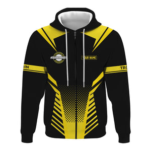 Railspirit Personalized Clinchfield Railroad Hoodie Unisex Train Zip Hoodie All Over Print