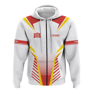 Railspirit Personalized Chicago, Rock Island and Pacific Railroad Hoodie Unisex Rock Island Railroad Train Zip Hoodie All Over Print