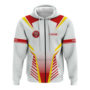 Railspirit Personalized The Chief Santa Fe Railroad Hoodie Unisex Train Zip Hoodie All Over Print