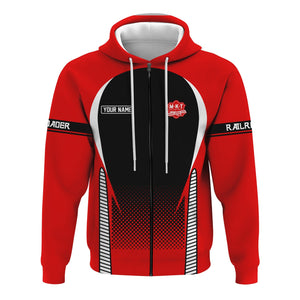 Railspirit Personalized Katy Railroad Hoodie Stress Is Caused By Not Having Enough Trains  Zip Up Hoodie