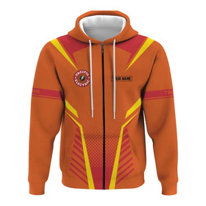 Railspirit Personalized Pacific Electric Railroad Hoodie Unisex Train Zip Hoodie All Over Print