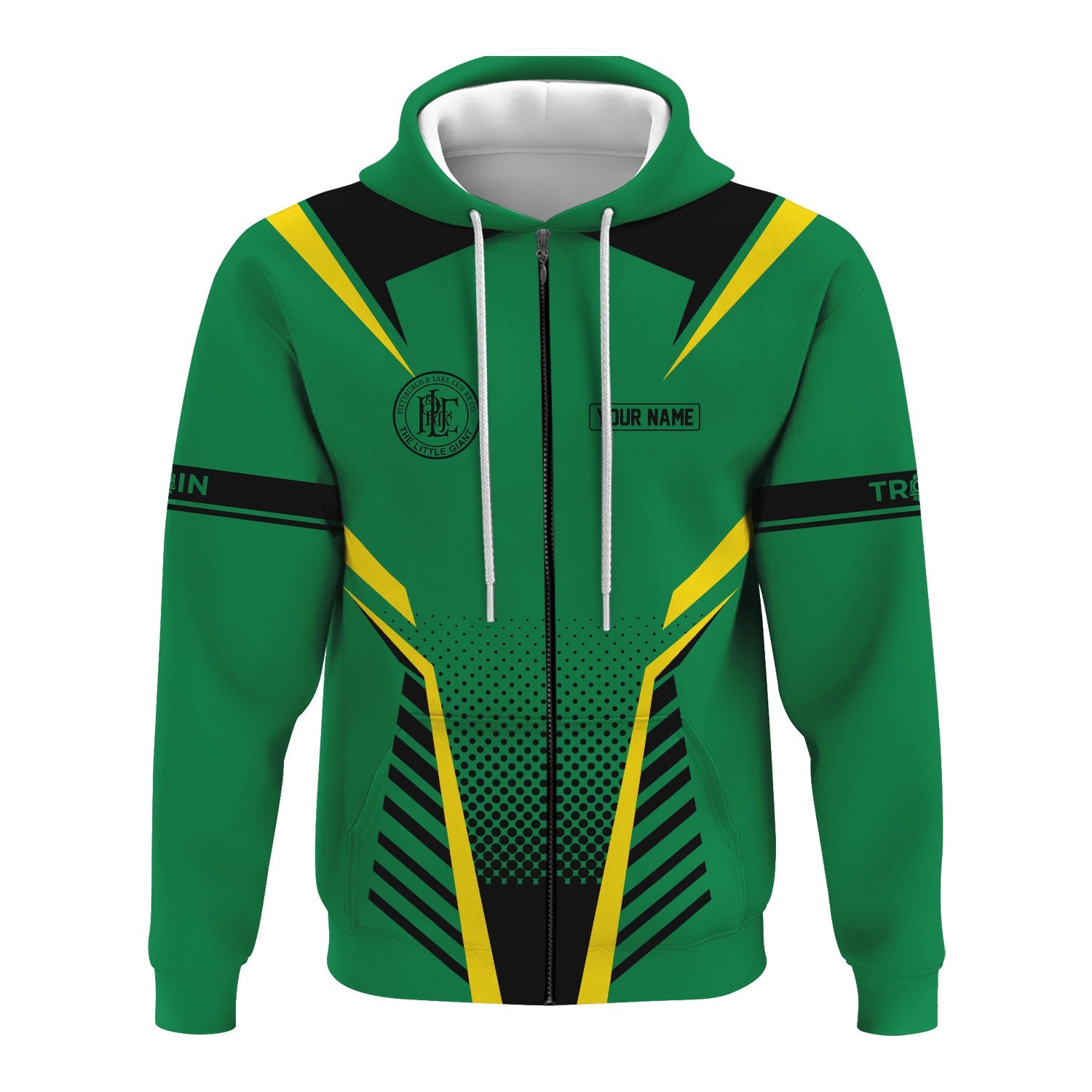 Railspirit Personalized Pittsburgh And Lake Erie Railroad Hoodie Unisex Train Zip Hoodie All Over Print