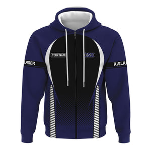 Railspirit Personalized CSX Transportation Railroad Hoodie Stress Is Caused By Not Having Enough Trains  Zip Up Hoodie