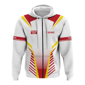 Railspirit Personalized Green Bay & Western Railroad Hoodie Unisex Train Zip Hoodie All Over Print