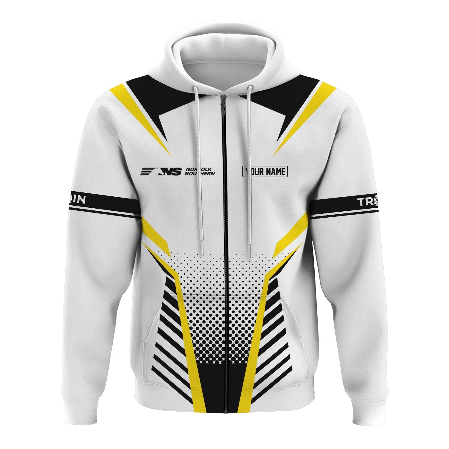 Railspirit Personalized Norfolk Southern Railway Hoodie Unisex Train Zip Hoodie All Over Print