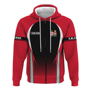 Railspirit Personalized Great Western Railway Hoodie Stress Is Caused By Not Having Enough Trains  Zip Up Hoodie