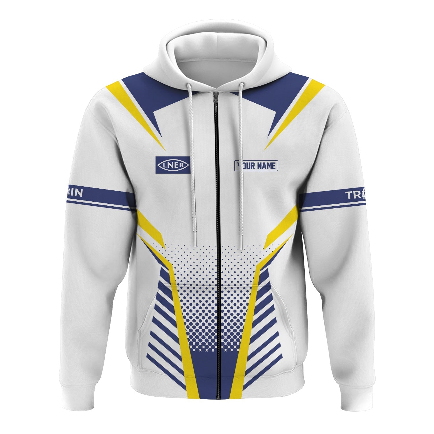 Railspirit Personalized London and North Eastern Railway Hoodie Unisex Train Zip Hoodie All Over Print