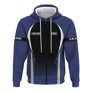 Railspirit Personalized London and North Eastern Railway Hoodie Stress Is Caused By Not Having Enough Trains  Zip Up Hoodie