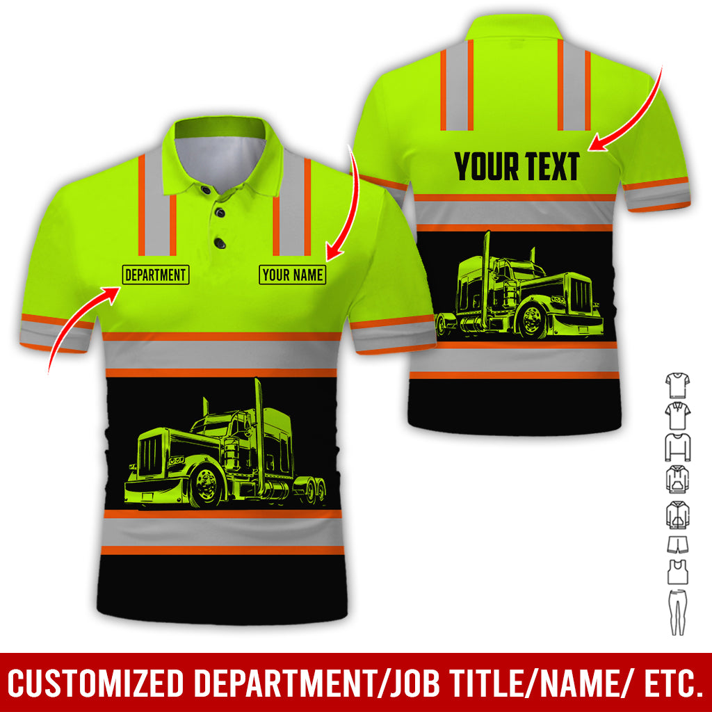 Custom Name Tow Truck Uniform 3D, Personalized Driver Apparel for Truck Drivers