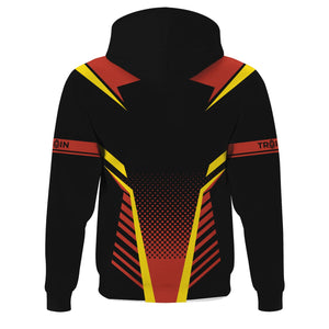 Railspirit Personalized Chicago and North Western Railway Hoodie Unisex Train Zip Hoodie All Over Print