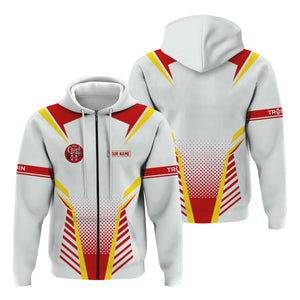 Railspirit Personalized The Chief Santa Fe Railroad Hoodie Unisex Train Zip Hoodie All Over Print