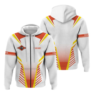 Railspirit Personalized Texas and Pacific Railway Hoodie Unisex Train Zip Hoodie All Over Print