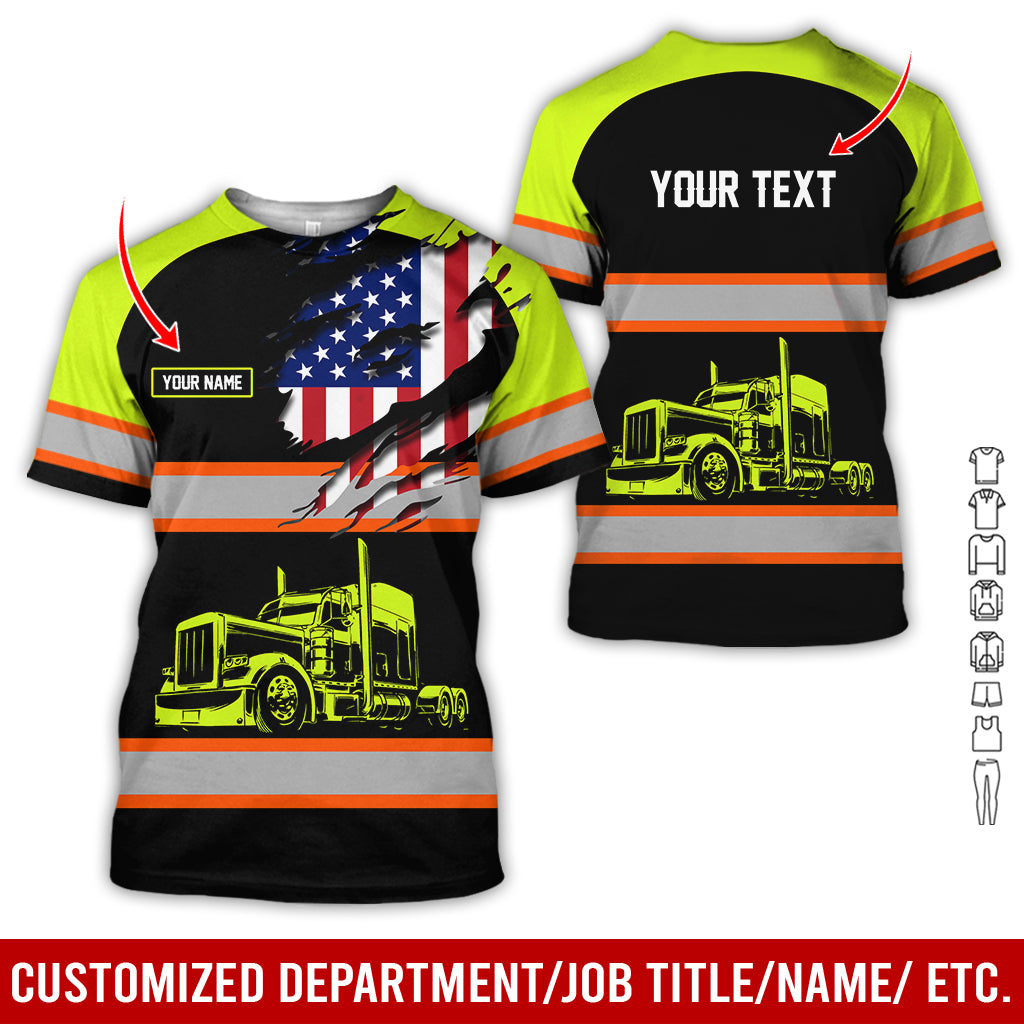 Custom Name Tow Truck Uniform, Personalized Driver Apparel for Tow Truck Professionals