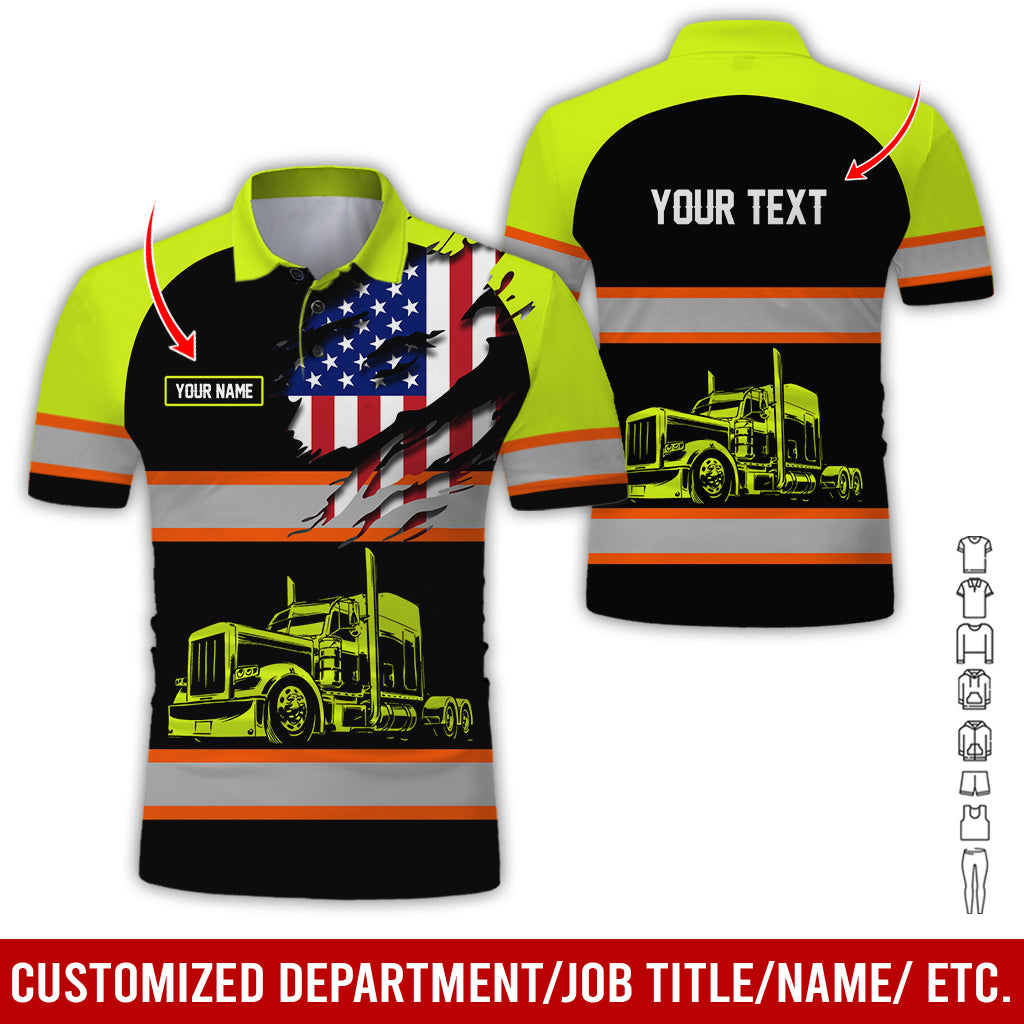 Custom Name Tow Truck Uniform, Personalized Driver Apparel for Tow Truck Professionals
