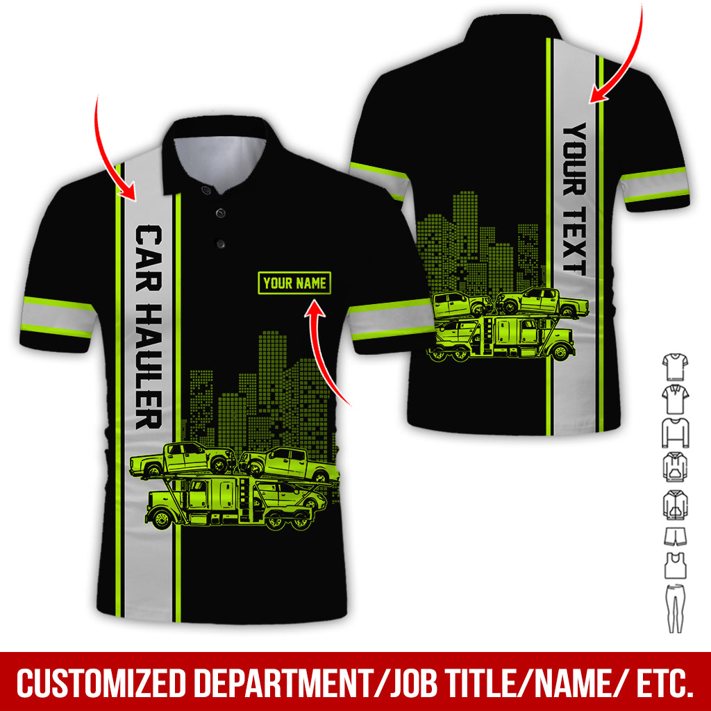 Customized Name Car Hauler Truck Uniform, Personalized Driver Apparel
