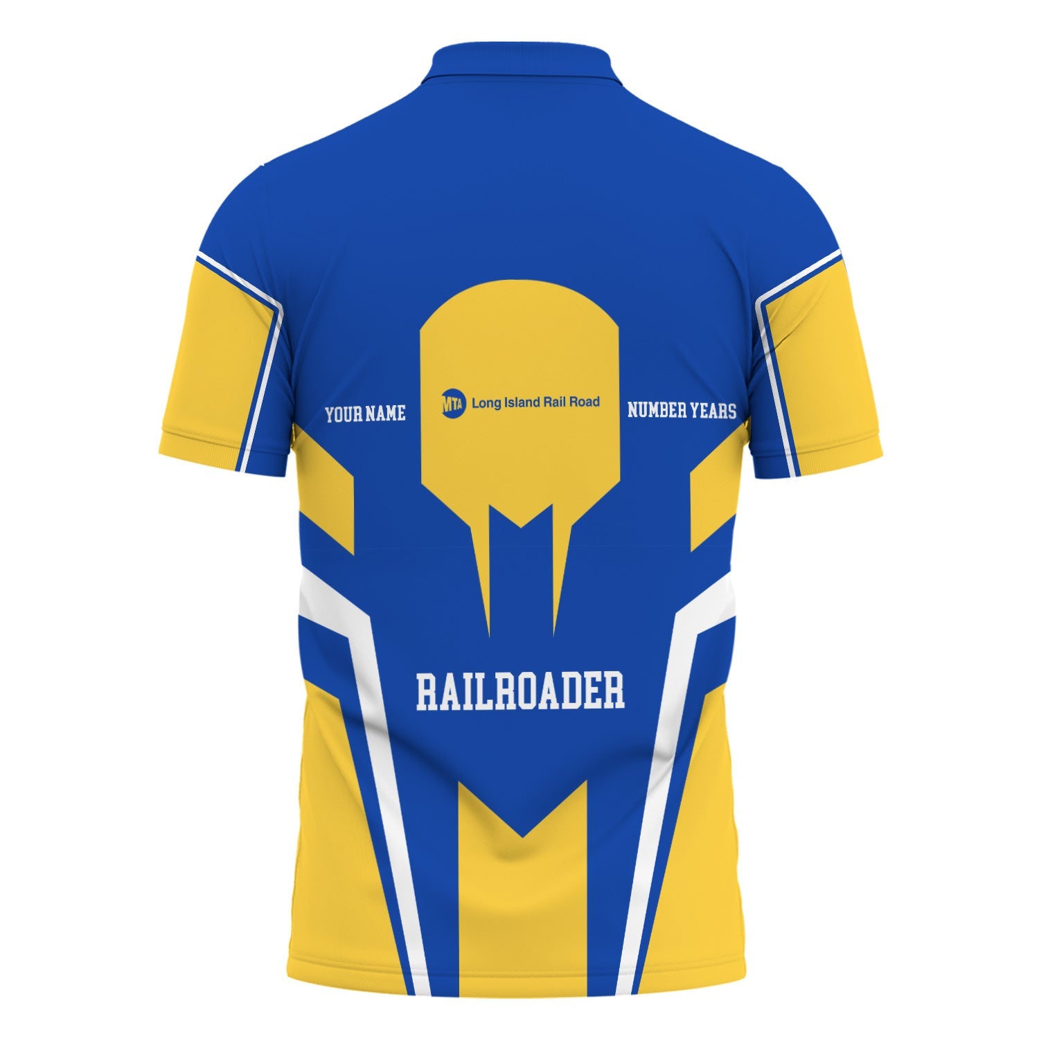 Railspirit Personalized Long Island Railroad Polo Shirt Custom Year Railroader Shirt Gift Idea For Train Lover