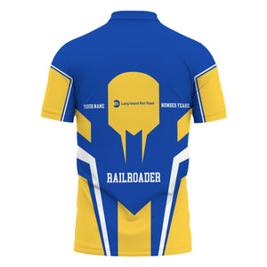 Railspirit Personalized Long Island Railroad Polo Shirt Custom Year Railroader Shirt Gift Idea For Train Lover