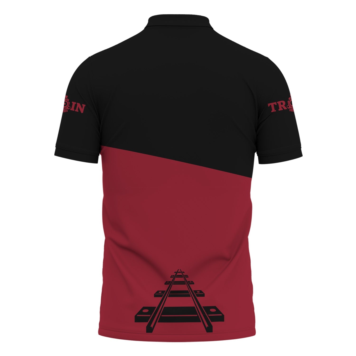 Railspirit Personalized Chicago Great Western Railroad Polo Shirt One Track Mind Unisex Train Shirt Gift Idea For Train Lover