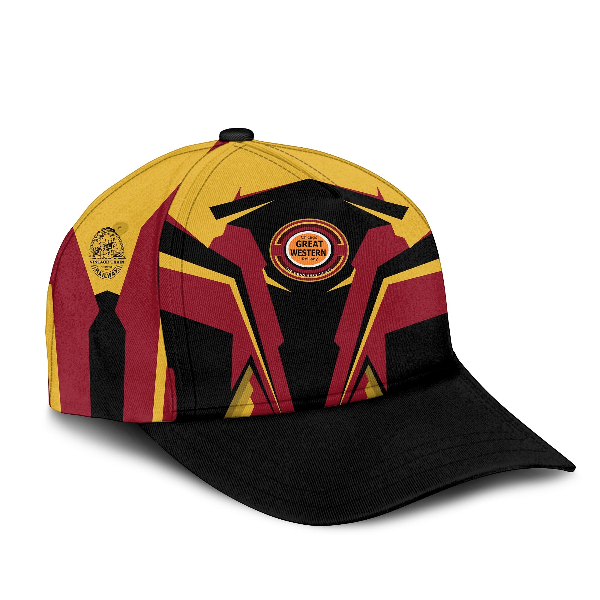 Railspirit Chicago Great Western Railroad Classic Cap Strong Line Style Cap All Over Print