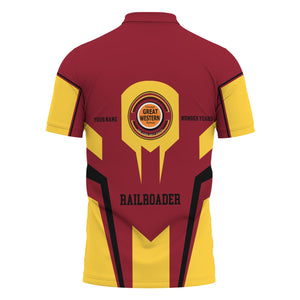 Railspirit Personalized Chicago Great Western Railroad Polo Shirt Custom Year Railroader Shirt Gift Idea For Train Lover