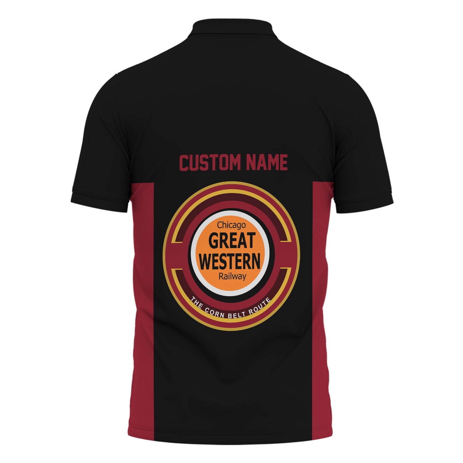 Railspirit Custom Name Chicago Great Western Railroad Polo Shirt Yes I Need All Those Train Printed Shirt