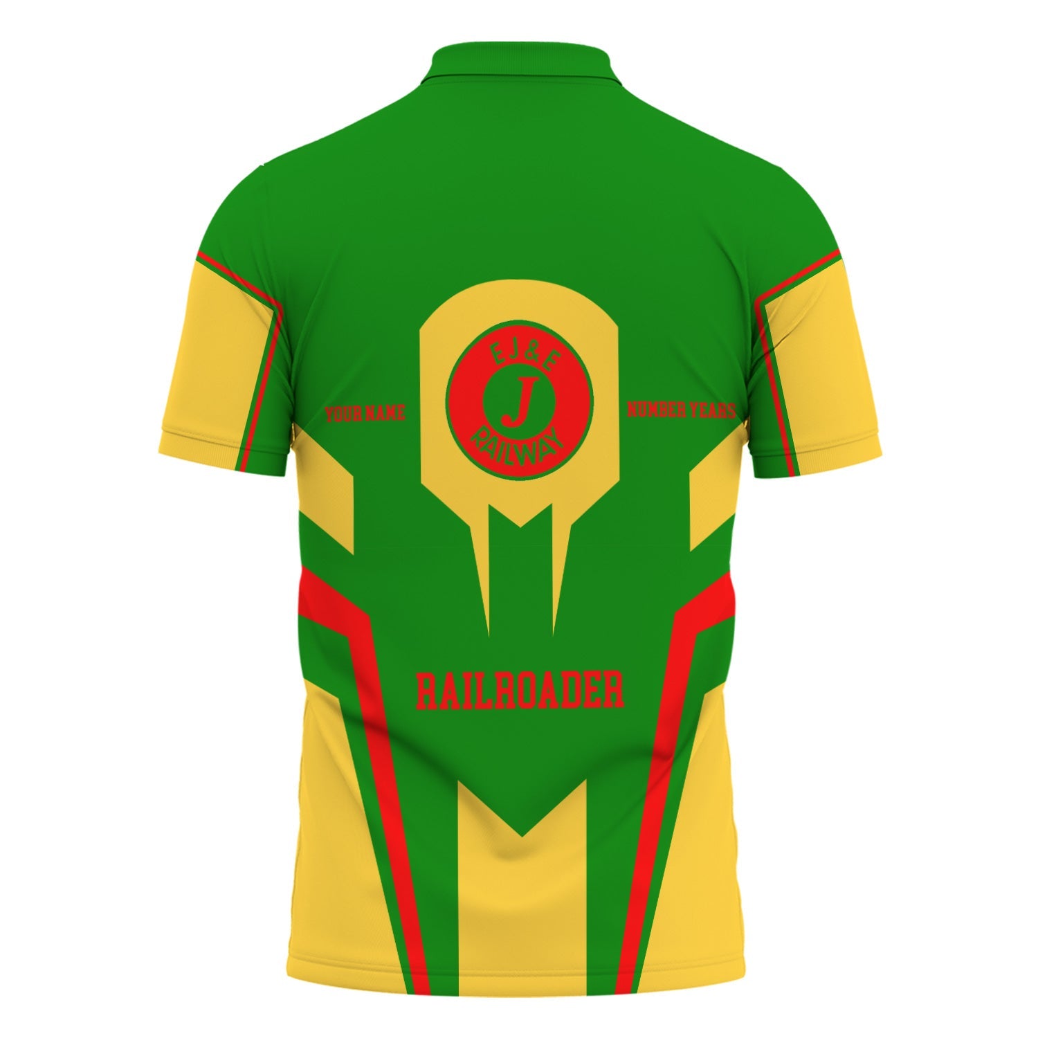 Railspirit Personalized Elgin Joliet And Eastern Railroad Polo Shirt Custom Year Railroader Shirt Gift Idea For Train Lover