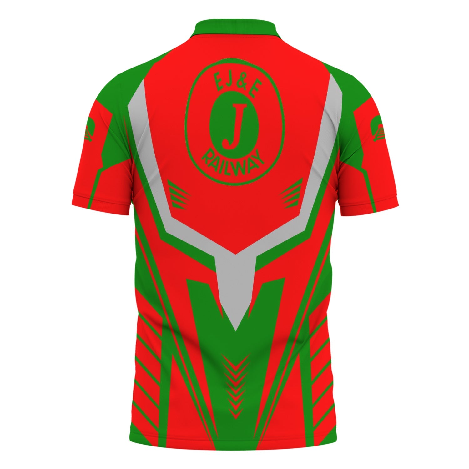 Railspirit Personalized Elgin Joliet And Eastern Railroad Polo Shirt Workwear-Inspired with Custom Position Train Shirt