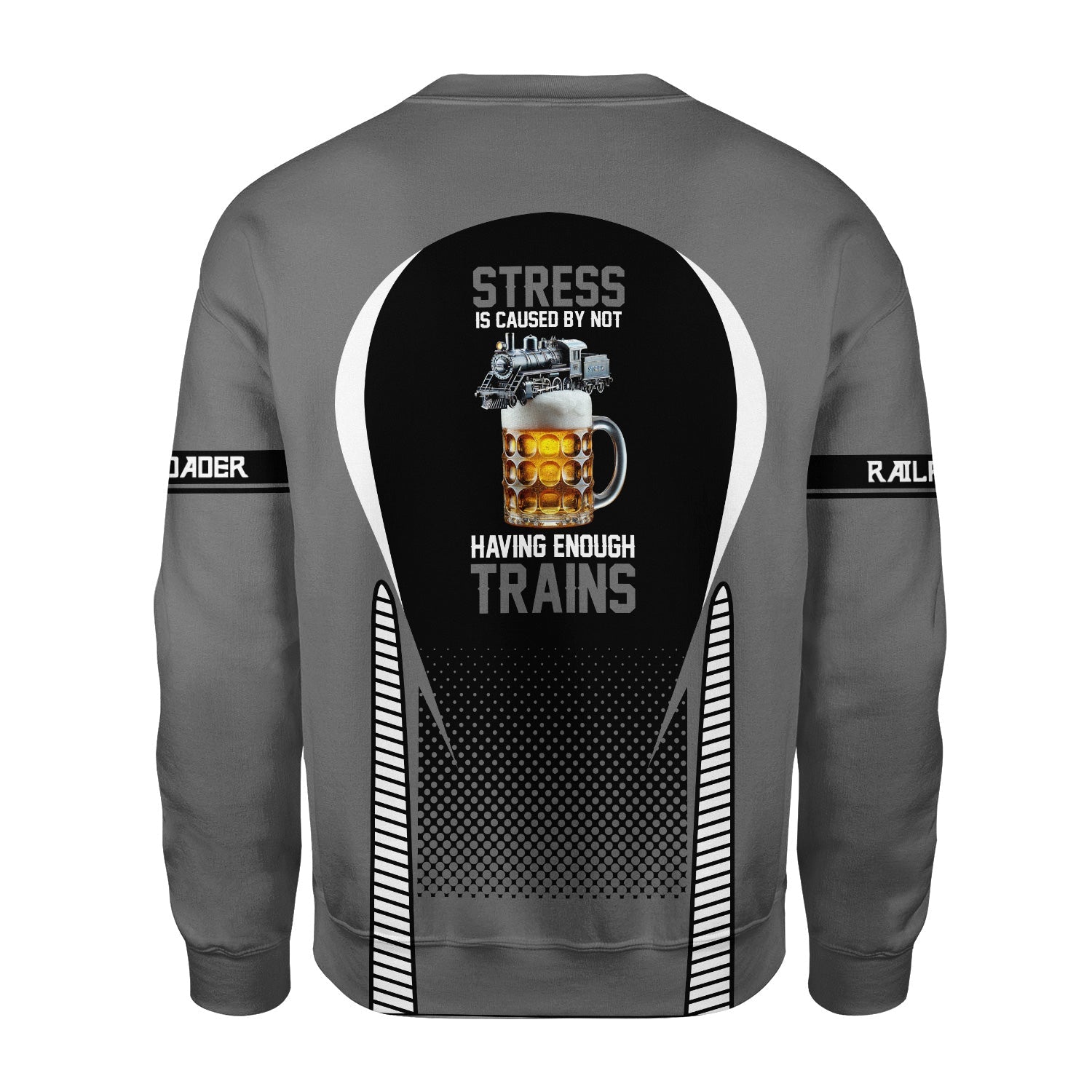 Railspirit Personalized Bessemer And Lake Erie Railroad Sweatshirt Stress Is Caused By Not Having Enough Trains Shirt All Over Print Shirt