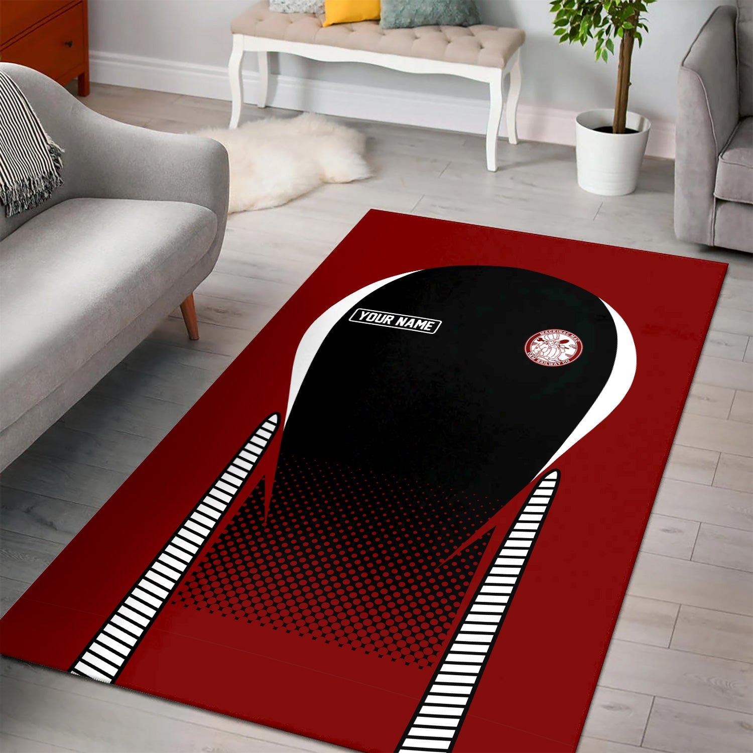 Railspirit Personalized Detroit & Mackinac Railroad Area Rug All Over Printed Rug