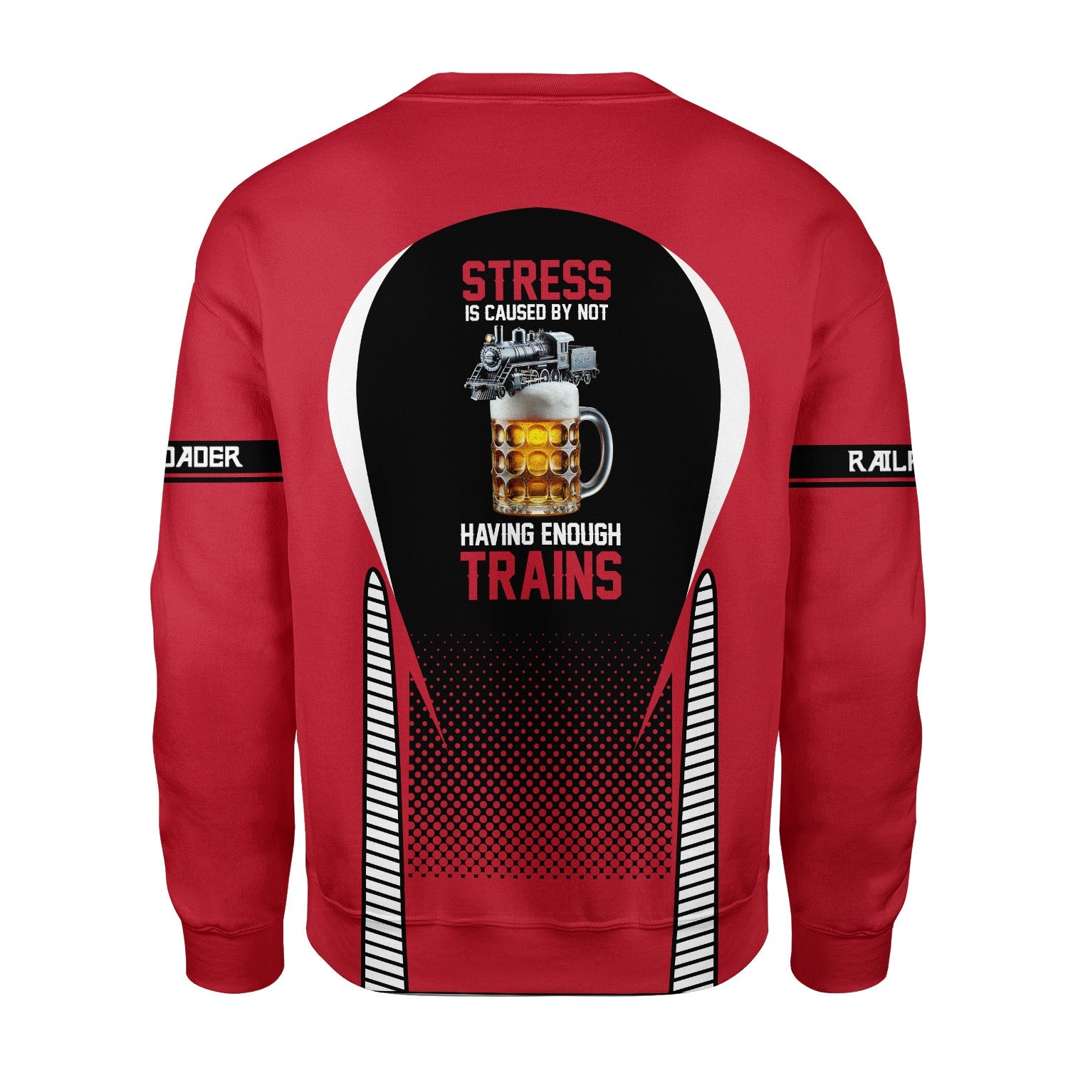 Railspirit Personalized Canadian Pacific Kansas City Sweatshirt Stress Is Caused By Not Having Enough Trains CPKC Shirt All Over Print Shirt